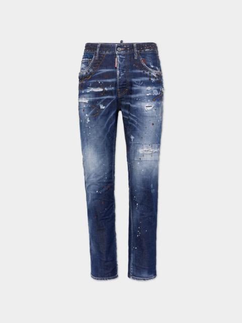 DARK RUST RIVETS WASH 642 JEANS