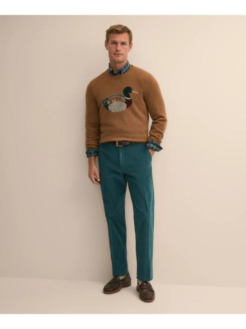 Brooks Brothers Classic Fit Cotton Blend Moleskin Dress Pants