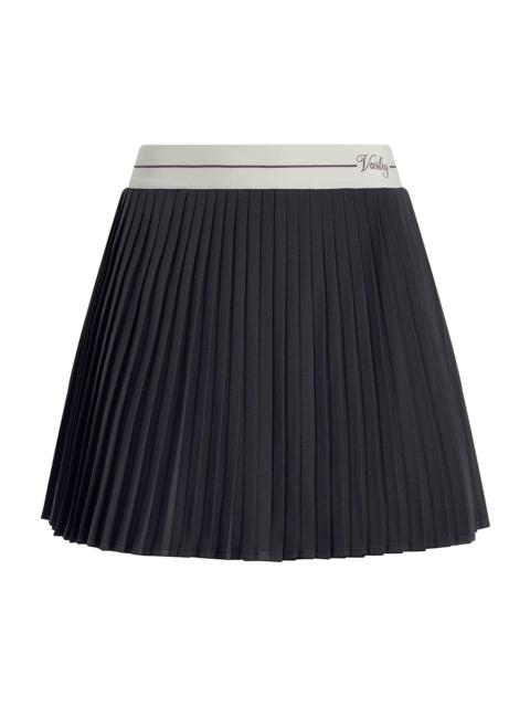 VARLEY Women's Clemency High-Rise Pleated Miniskort - Blue Nights