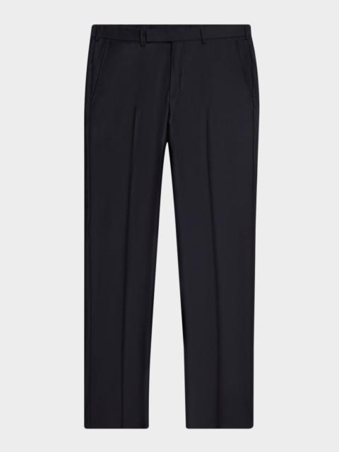 ZEGNA Men's Trofeo Wool Flat-Front Trousers