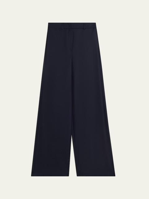 GIORGIO ARMANI Flanella Cashmere Wide-Leg Pants