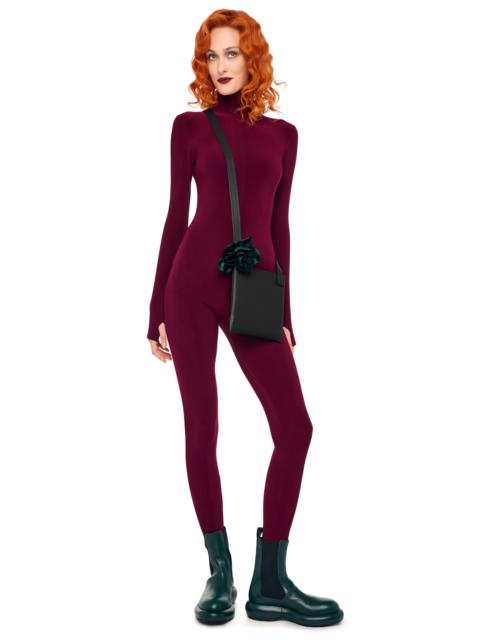 NORMA KAMALI LONG SLEEVE SLIM FIT TURTLE CATSUIT