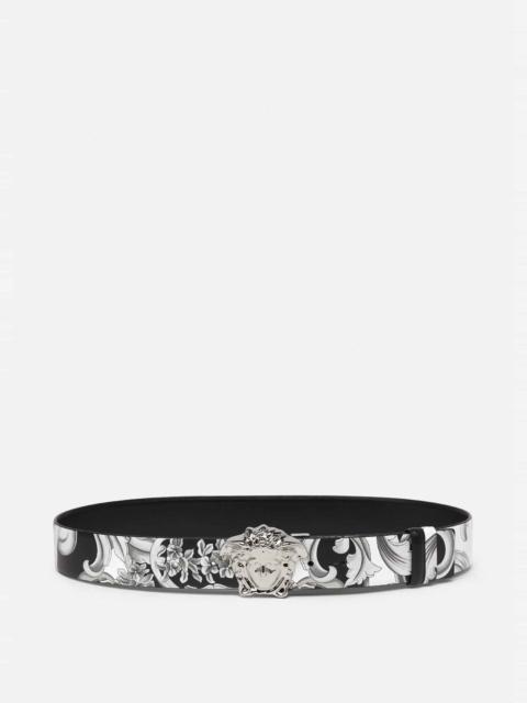 VERSACE La Medusa Silver Baroque Reversible Belt