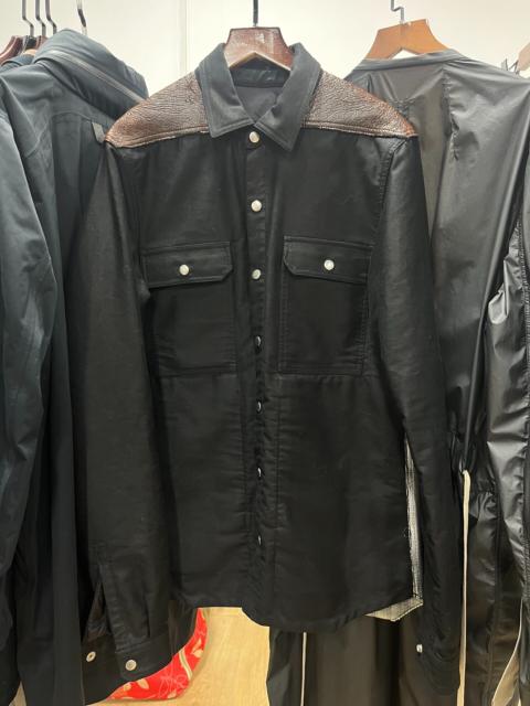Rick Owens Rick Owens Buffalo Leather Patchwork Jacket