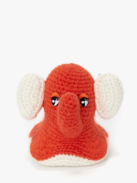 JW Anderson KNITTED ELEPHANT KEYRING