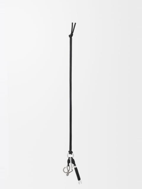 Loewe Multi tool charm in brass and calfskin