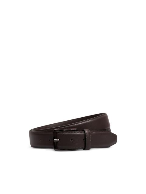 PESERICO grained leather belt