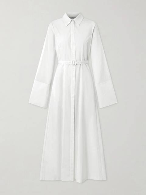 GABRIELA HEARST Carmina Belted Cotton-poplin Maxi Dress