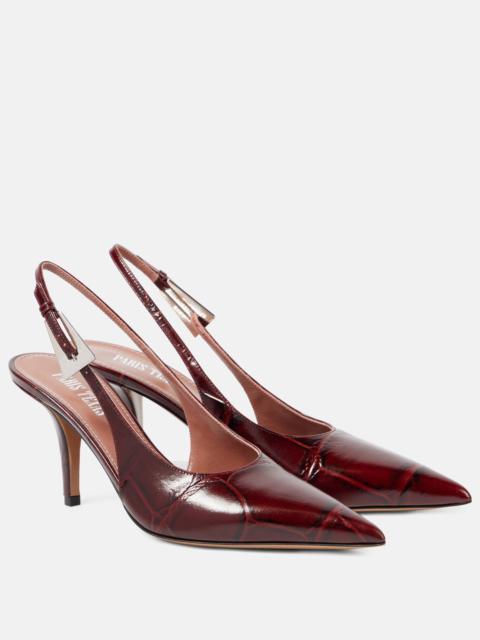 PARIS TEXAS Jessica 75 leather slingback pumps