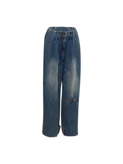 OPEN YY Full Gather Wide Leg Jeans