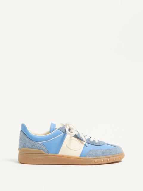 UPVILLAGE LOW TOP SNEAKER IN CRUST LEATHER AND NYLON