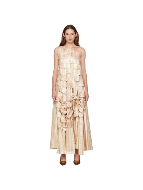 SUPER YAYA Beige Sarjah Beatrice Maxi Dress