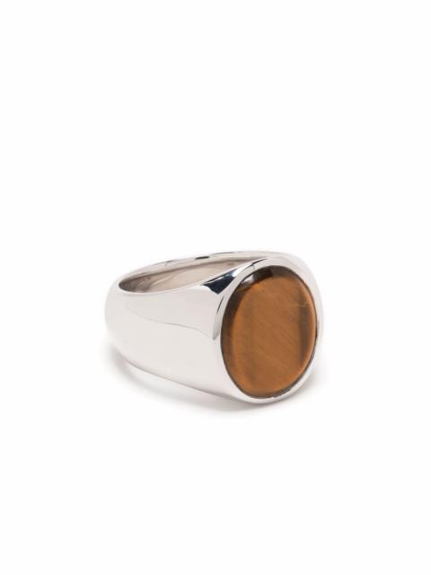 TOM WOOD oval tiger eye ring