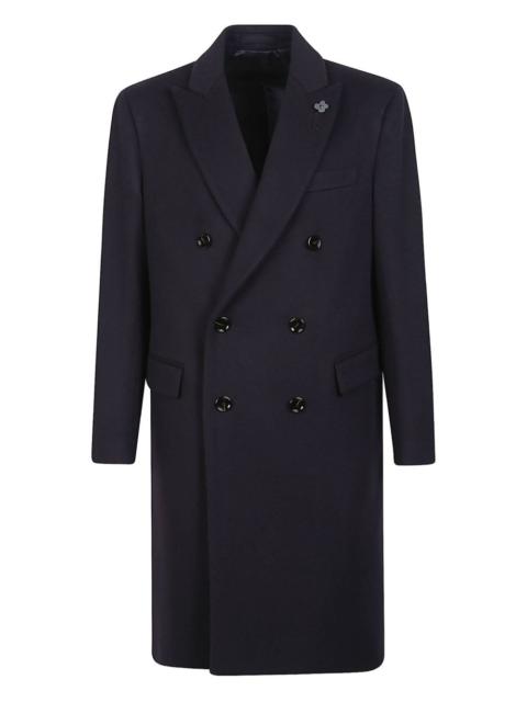LARDINI double-breasted wool coat