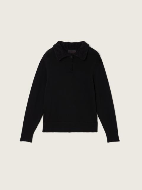 Simone Rocha Fuzzy Collar Rugby Jumper
