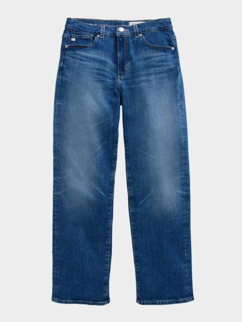 AG Jeans Brinley Mid-Rise Straight Cropped Jeans