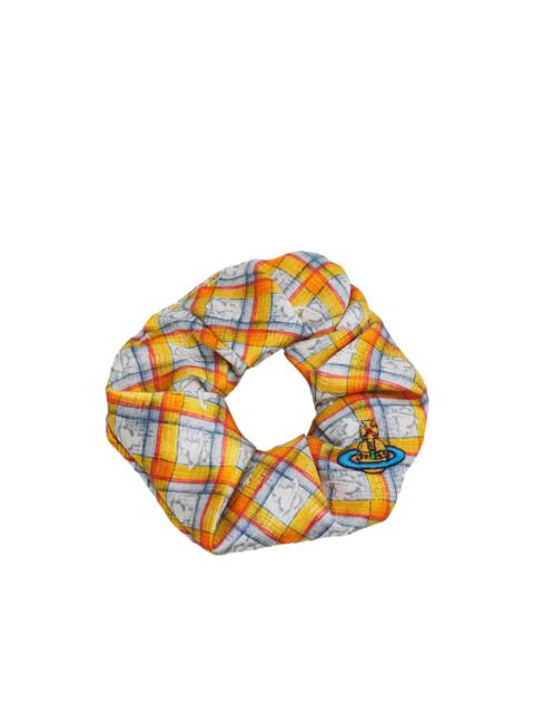 ★Vivienne Westwood★ 25SS ORB Tartan Print Scrunchie 810200 vivienne-westwood-YELLOW-