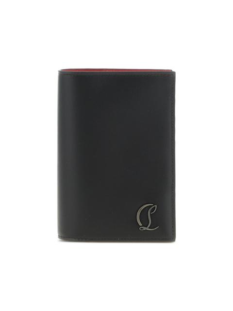 Christian Louboutin Mooncrest metal-logo embossed passaport holder