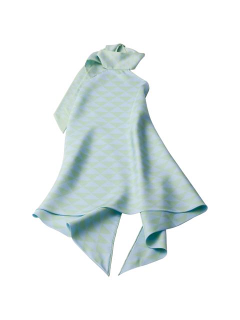 Prada Women's Printed Silk Twill Halter Top - Green