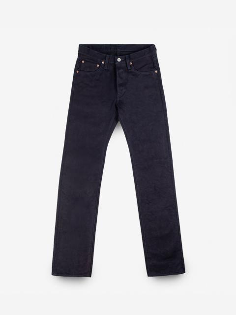 Iron Heart 14OZ SELVEDGE DENIM SLIM STRAIGHT CUT JEANS - INDIGO/BLACK