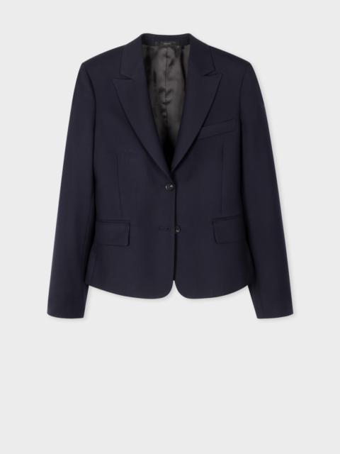 Paul Smith Wool Cropped 'A Suit To Travel In' Blazer