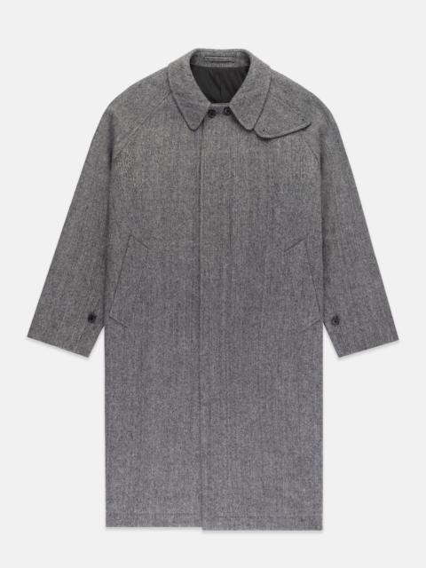 GREY BARLEYCORN BRITISH TWEED BALMACAAN