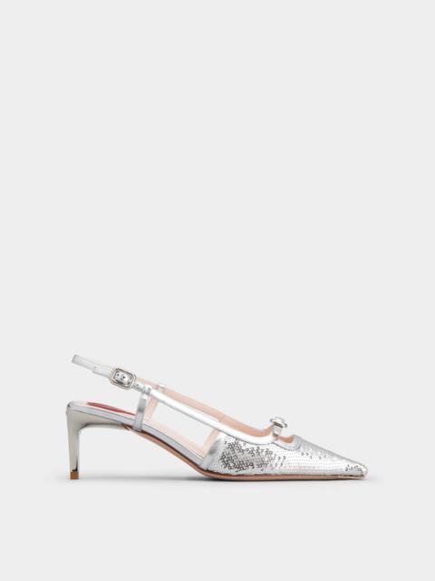 Roger Vivier Viv' Canard Slingback Pumps in Fabric