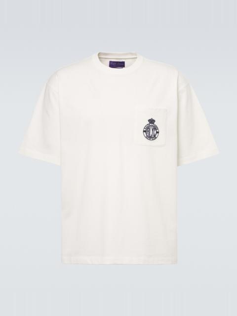 Ralph Lauren Embroidered cotton-blend jersey T-shirt
