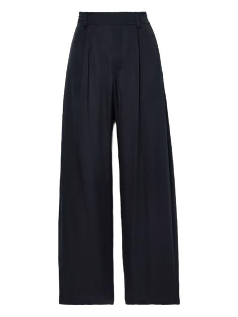 Vince pleated wide-leg trousers