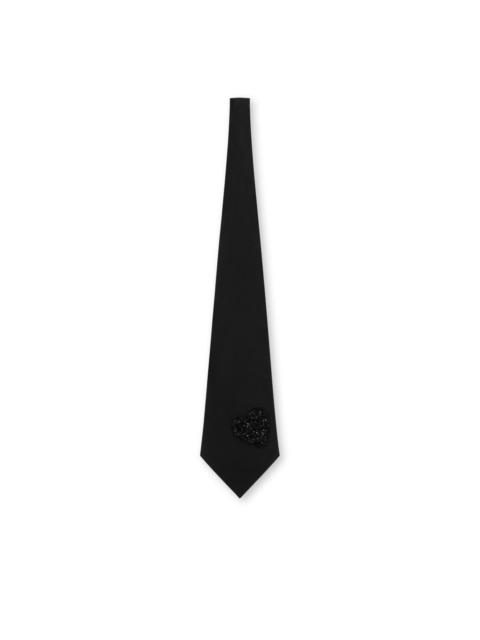Moschino crystal-embellished tie