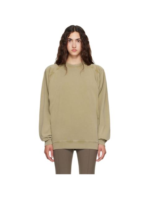 MUGLER Beige Bat Long Sleeve T-shirt