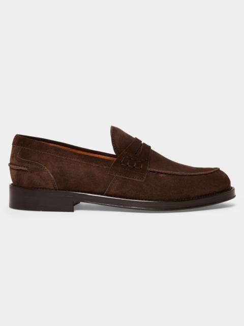 TODD SNYDER Italian Suede Penny Loafer