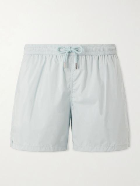 THOM SWEENEY Straight-Leg Mid-Length Swim Shorts Blue