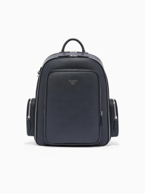 EMPORIO ARMANI ASV REGENERATED SAFFIANO BACKPACK