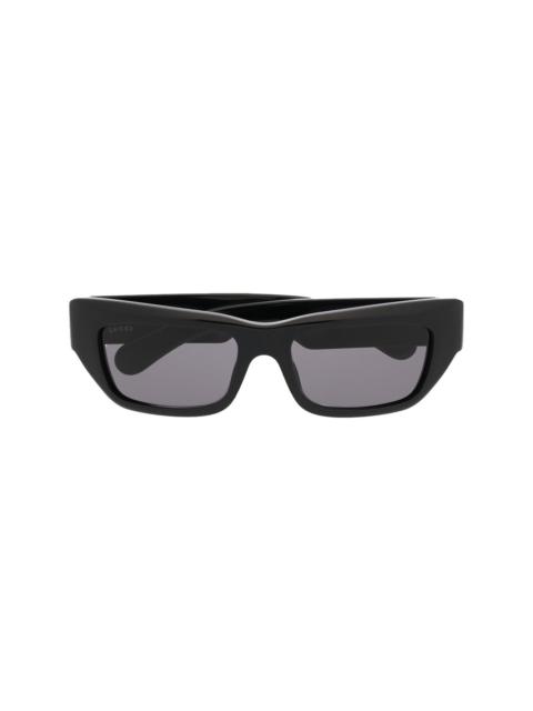 GUCCI logo-plaque arm sunglasses