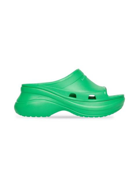 BALENCIAGA Men's Pool Crocs™ Slide Sandal in Green