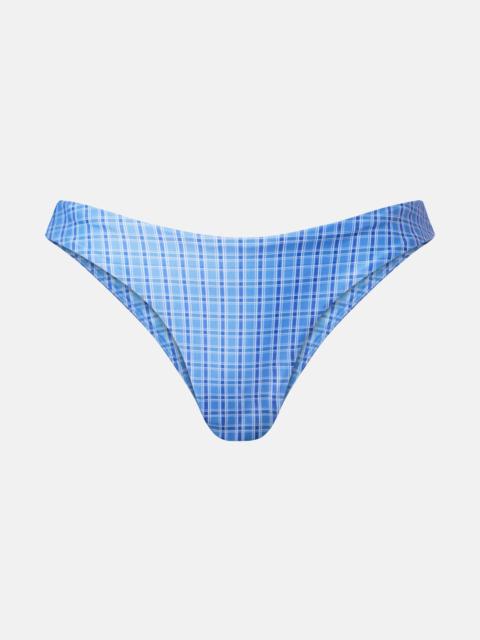 FAITHFULL Ombra checked bikini bottoms