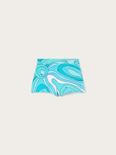 PUCCI MARMO PRINT COTTON SHORTS