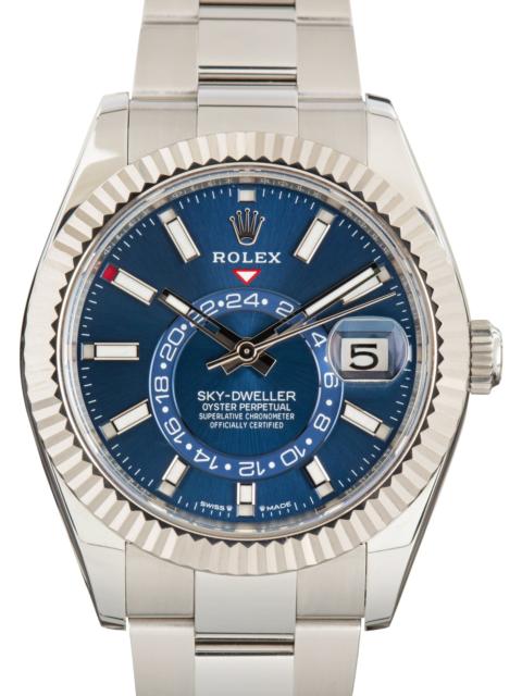 ROLEX Pre-Owned Rolex Sky-Dweller Steel 336934 Blue Dial
