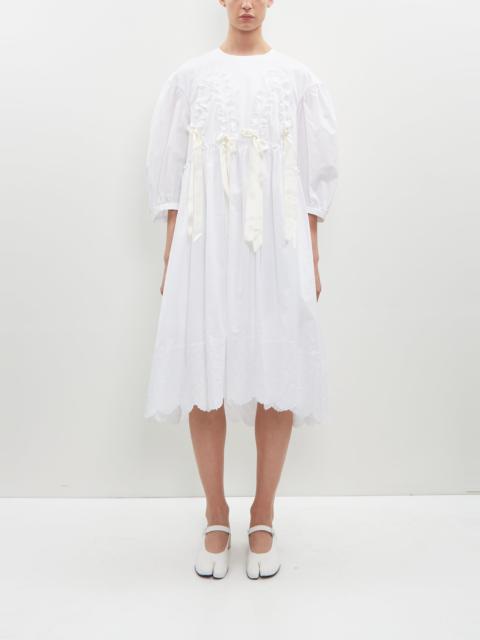 Simone Rocha Puff Sleeve Cotton Smock Dress
