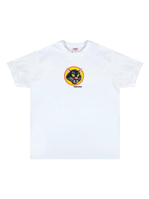 Supreme Black Cat Tee 'White'