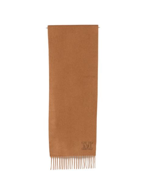 Max Mara Max Mara Logo-embroidered Fringed Scarf