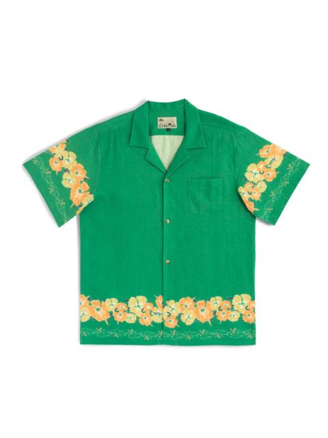 Bather Moss Ornate Bloom Camp Shirt