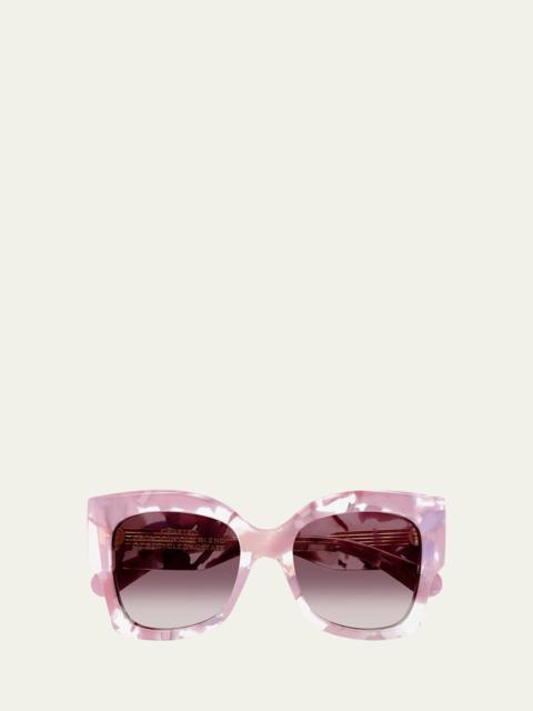 Chloé CH0252S Butterfly Gradiant Acetate Sunglasses