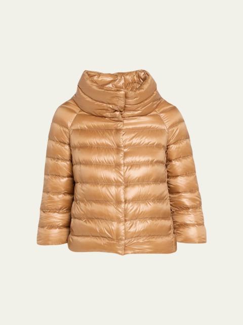 Herno Sofia Ultra-Lightweight Down Bolero Jacket