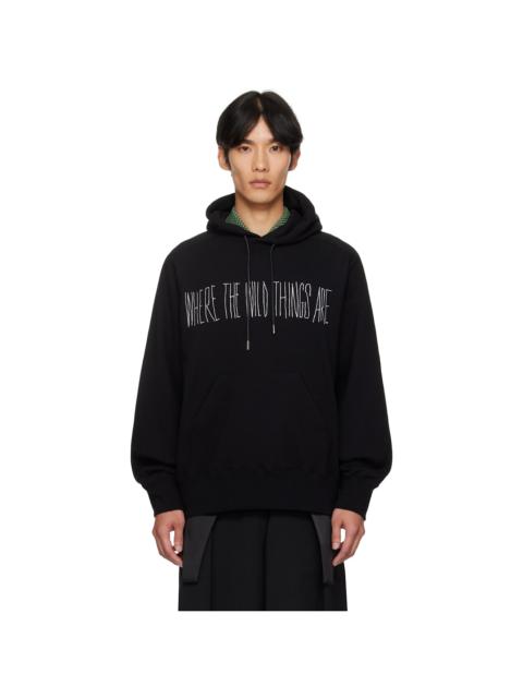 sacai Black 'Where The Wild Things Are' Cotton Hoodie
