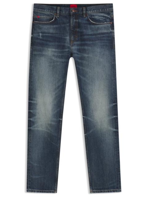 HUGO BLUE SLIM-FIT JEANS IN COMFORT-STRETCH DENIM