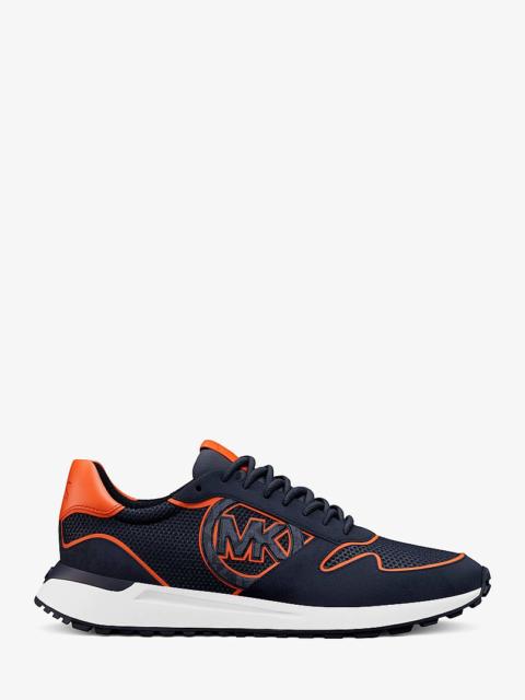 MICHAEL KORS Dax Mixed-Media Trainer