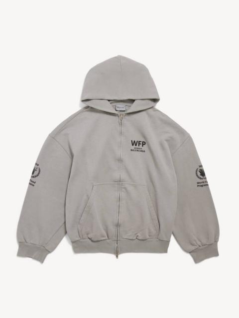 BALENCIAGA Men's Wfp Regular Zip-up Hoodie in Balenciaga Grey
