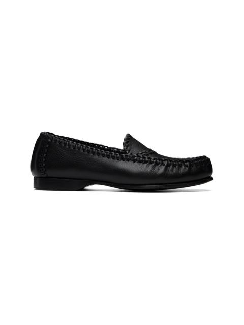 HEREU Black Sastre Supple Shiny Loafers